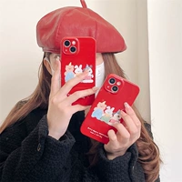 Apple, милый совместимый кролик, iPhone 13, чехол для телефона, с медвежатами, iphone, 14promax