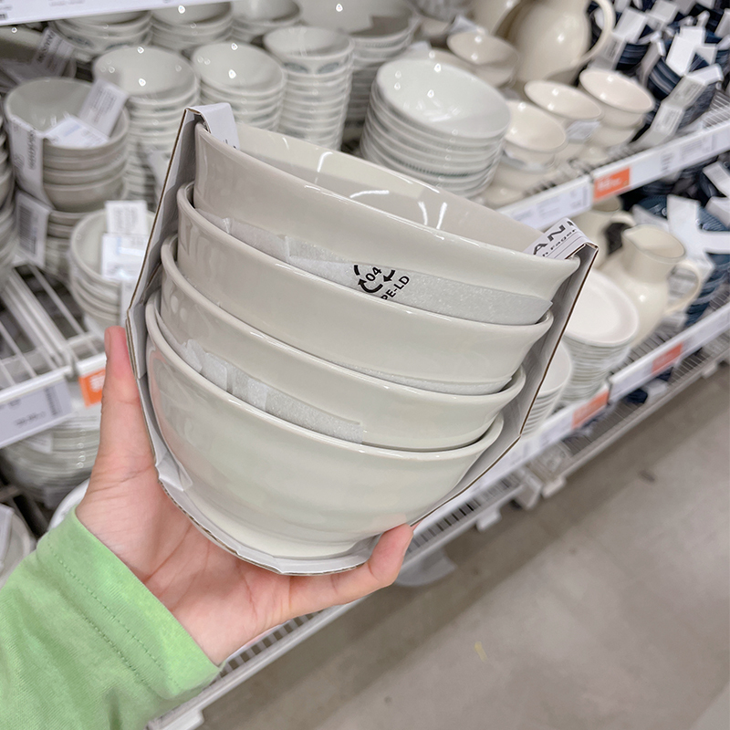 New Ikea Purchasing Agent Sandskadda Sand Gray Household Stoneware Tableware Rice Bowl Noodle Bowl Dinner Plate New Ikea Purchasing Agent Sandskadda Sand Gray Household Stoneware Tableware Rice Bowl Noodle Bowl Dinner Plate