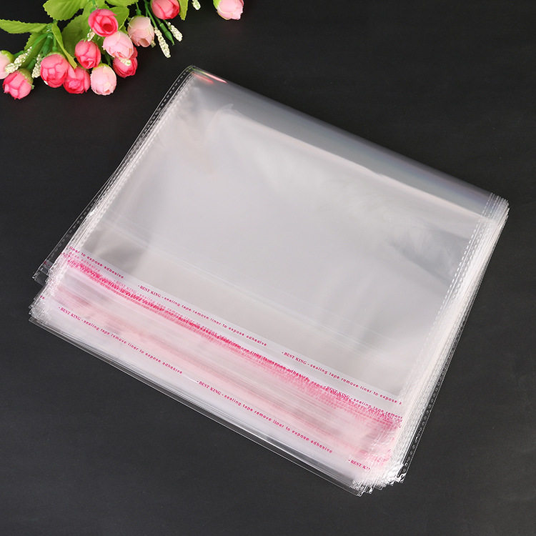 OPP bag Self-adhesive bag Plastic bag Transparent bag packaging bag Garment bag 5 wire 40*50 100 pcs