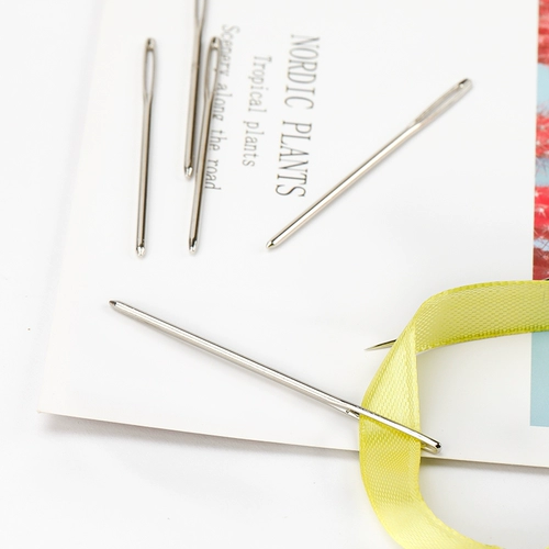 DIY плетение инструмента для инструментов рука швейная игла тупая головка.