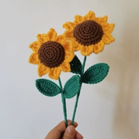 Букет подсолнечника (изумрудные зеленые листья) может зацепить 6 цветов