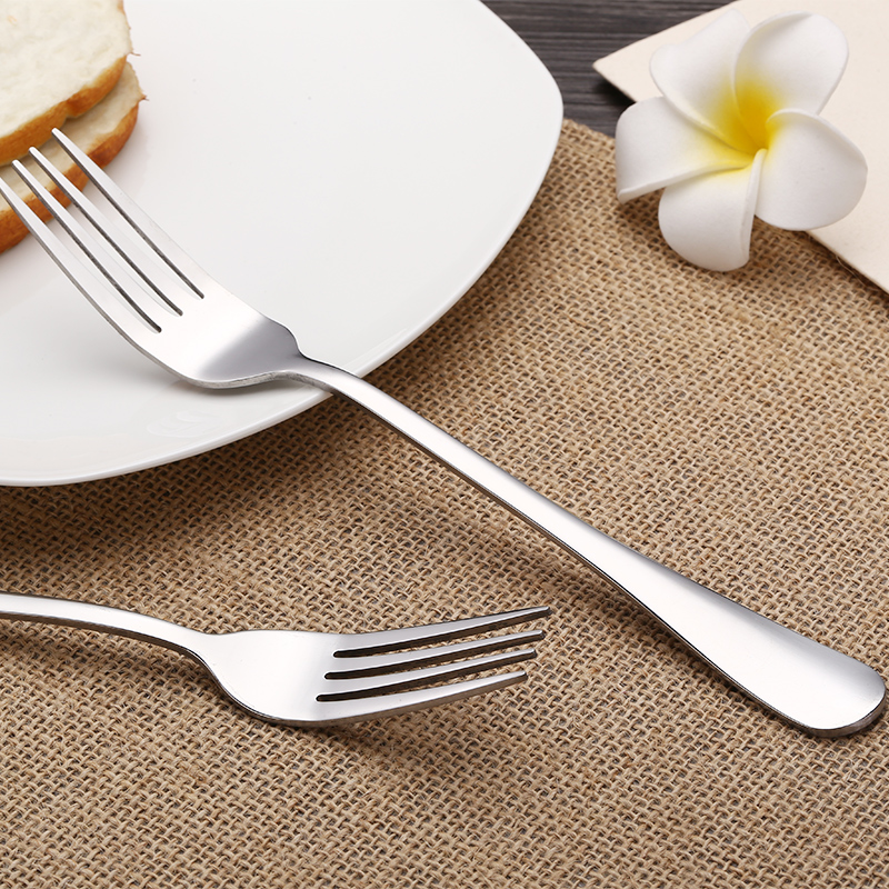 Home Special Price Stainless Steel Fork Main Dining Fork Child Dessert Salad Small Fruit Fork West Cutlery Steak Knife Fork Spoon