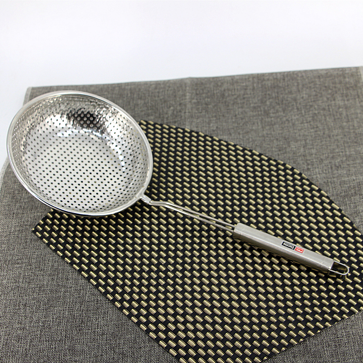 Home stainless steel leaky spoon cooked spoon spicy hot spoon, large filter leaky spoon