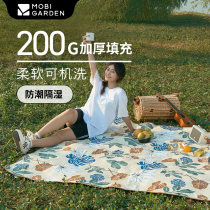 Pastoral Flute Ultrasonic Picnic Mat Camping Home Park Blanket Moisture Ground Mat Outdoor Portable Washable