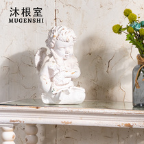 Retro little angel swing piece Home Ornament Living Room Desktop Decoration Folk Juku Doing Old Wall-mounted Wall Decoration Hanging Wall Creativity