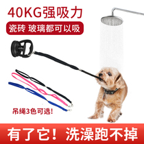 Pet fixed rope for bathing dog rope grooming table sling pet shop washing dog holder cat bathing belt with suction cup