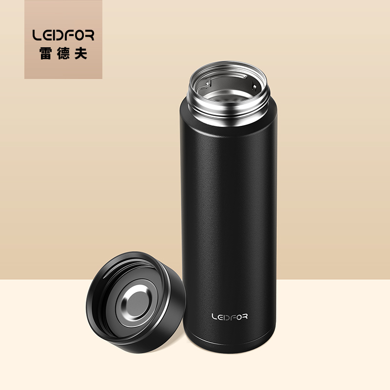 LEIDFOR Redf insulated cup men upscale tea cup thermal insulation stainless steel mug portable water glass large capacity