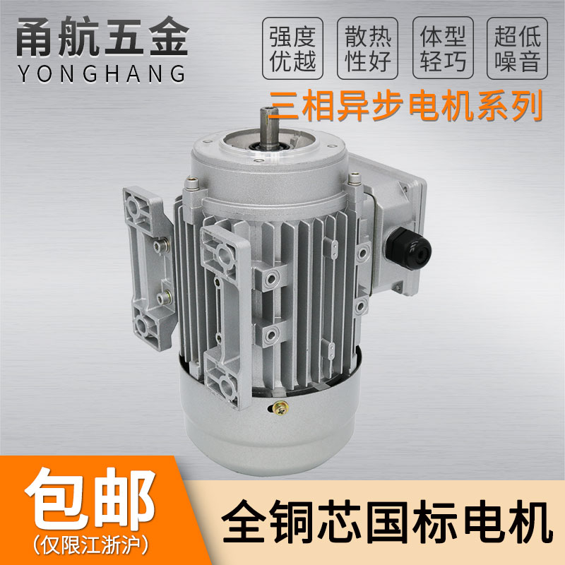 YS YE2-71M1-4 three-phase 220V copper core aluminium shell 0 25KW asynchronous motor 14 shaft 4 level vertical motor