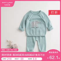 (Clearance) Mark Jenny autumn girl cotton jacquard sweater set baby knit set 76111