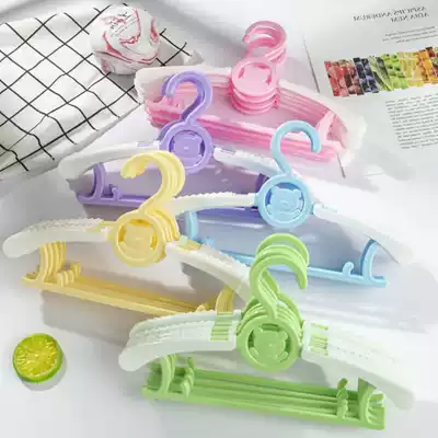 Zhejiang times children's clothes rack small retractable child hanging clothes support non-slip baby newborn baby clothes rack
