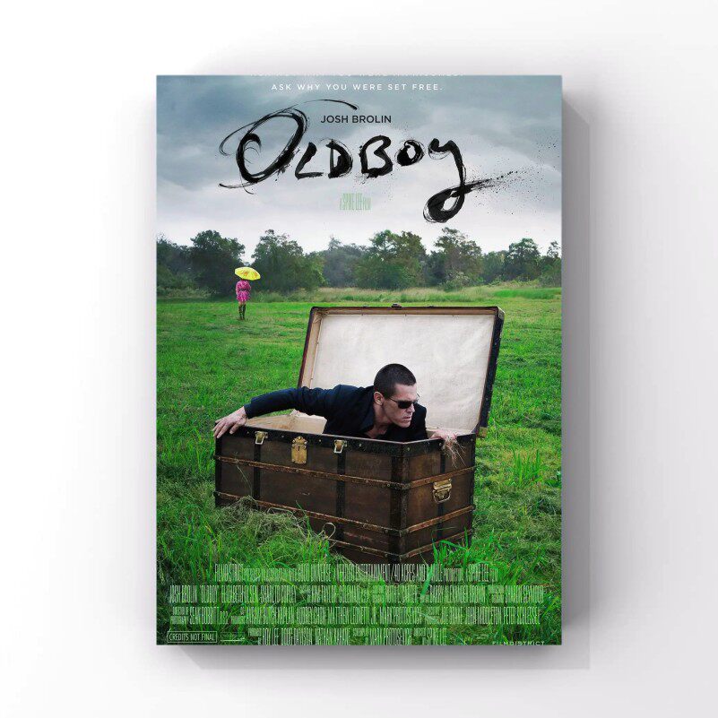 American film old boy's 2013 beautiful version of ultra-clear English and Chinese propaganda painting Elizabeth Olson-Taobao