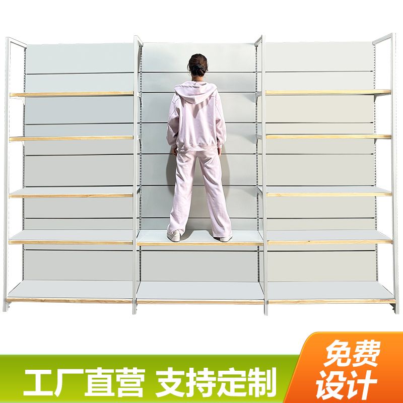 Supermarket Shelves, Convenience Store Double-Sided Island Snack Shelves, Multi-Layer Wall-Mounted Display Racks, Stationery Store Display Racks