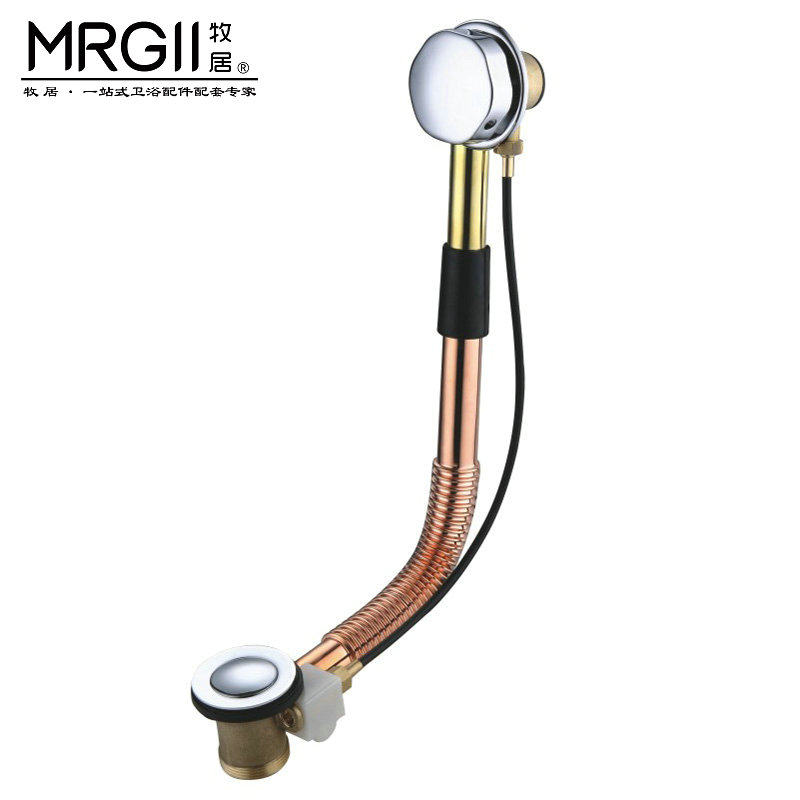 Mop basin Drawer full copper rotary double head deiner with spillway bore drain bathtub Go to water accessories