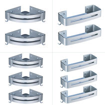 Punch-free space aluminum bathroom rack toilet tripod Wall Wall toilet toilet wash table storage rack