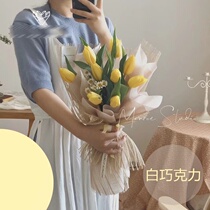 Flower paper packaging 2021 Korean cotton paper new milk cotton flower wrapping paper ultra-thin waterproof bouquet lining