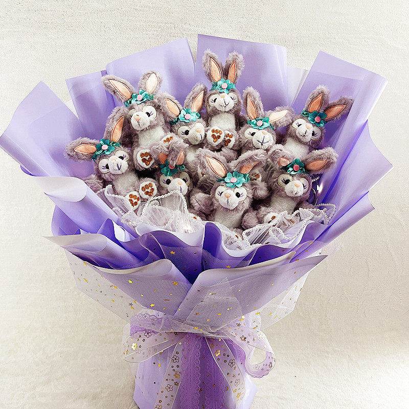 2022 New Rabbit Star Dailu Doll Pendant Cartoon Gypsophila Immortal Bouquet Birthday Valentine's Day Creative Gift