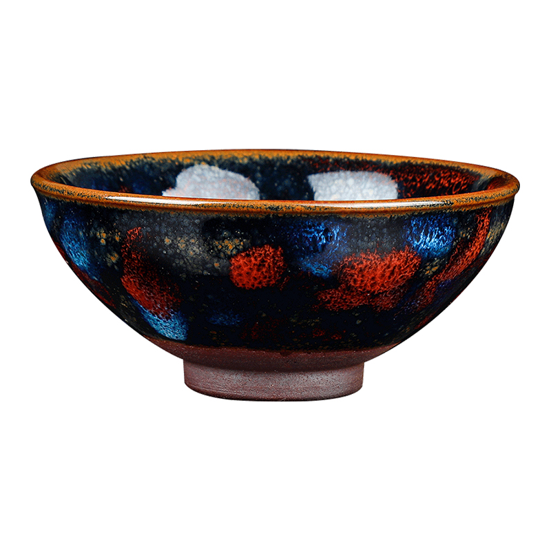 Artisan fairy jianyang built lamp cup run of mine ore masters cup a cup of pure checking ceramic household large sample tea cup tea light