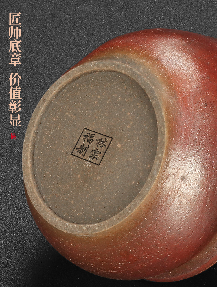 Artisan fairy hand embryo to burn pot of pure manual lid bowl of Aquarius kung fu tea tea, coarse pottery hand grasp pot