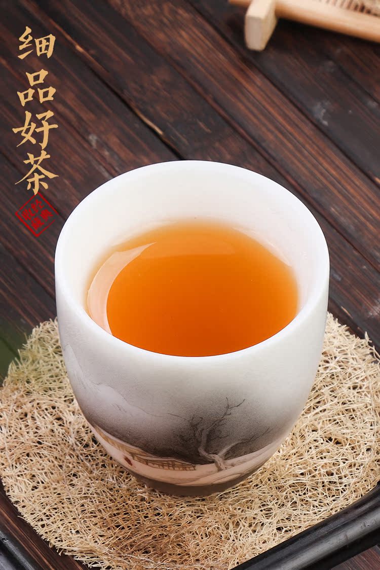 Artisan fairy hand - made master jade porcelain cup single CPU kung fu tea set ceramic individual cup white porcelain ivory white tea cups