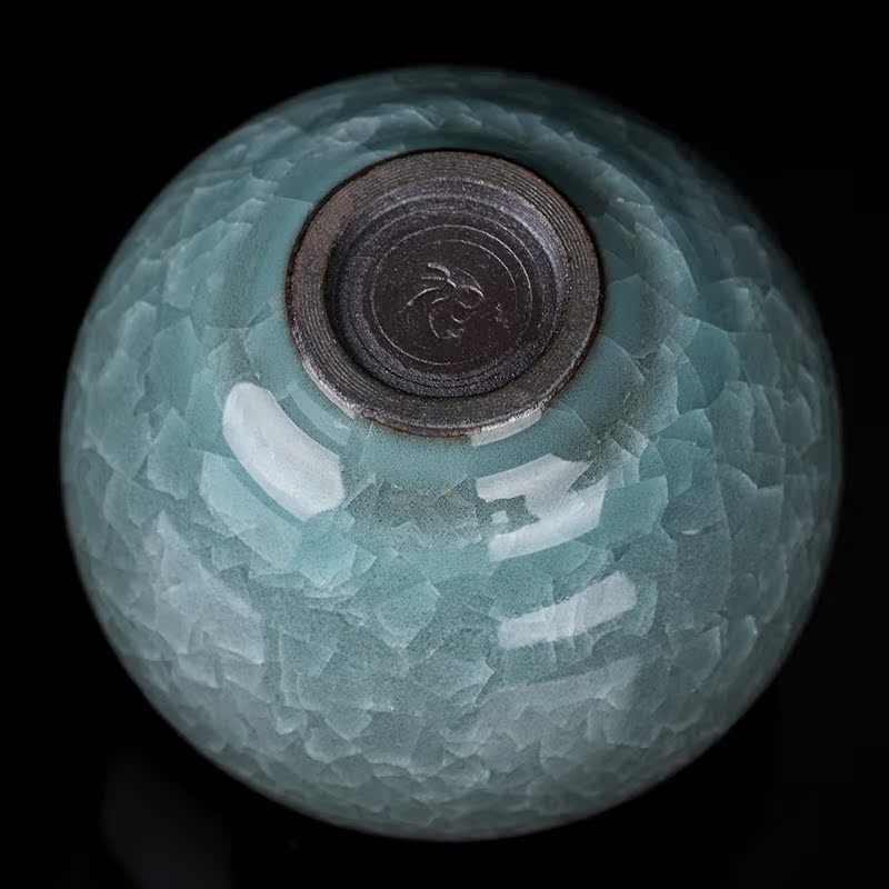 The Master artisan fairy Zeng Guangxu ice to crack the Master cup single CPU ceramic cups household manual kung fu tea cups