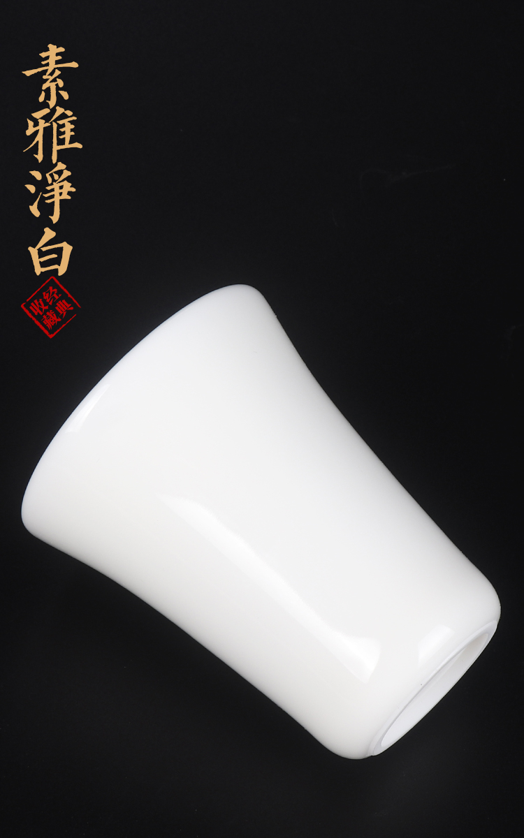 Jade master artisan fairy Xu Fukun dehua porcelain ceramic masters cup single sample tea cup cup manual household kung fu tea cups