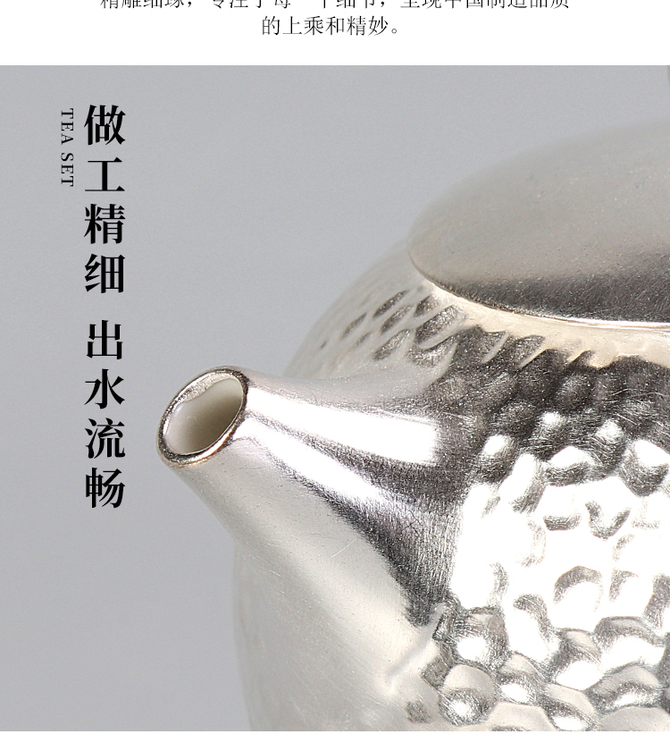 Artisan fairy tea tasted silver gilding ceramic cups, pure manual Japanese household kung fu tea cups master cup for cup