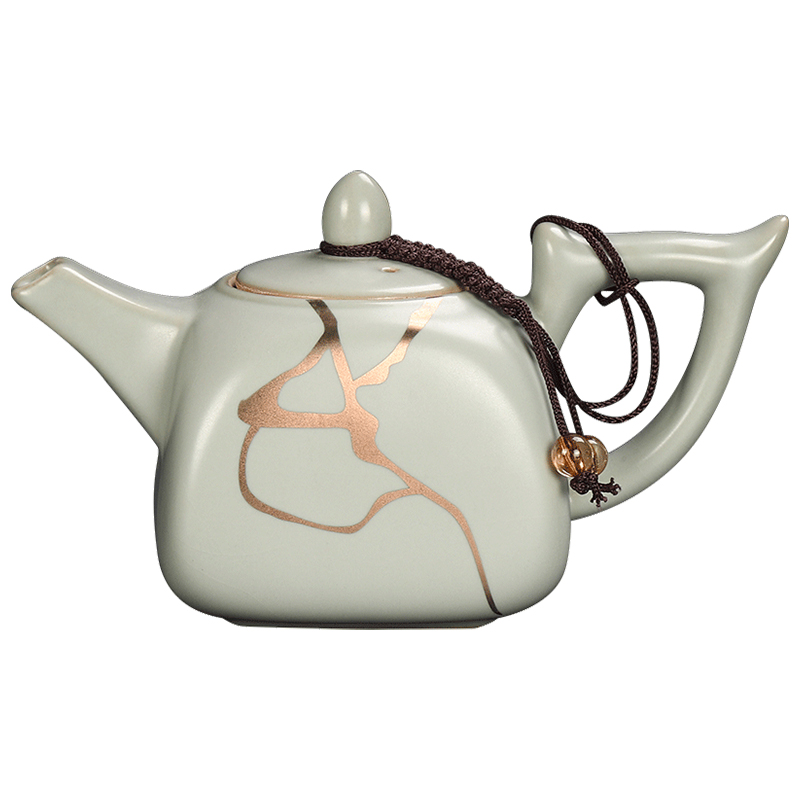 Artisan fairy paint your up household ceramic teapot hand - made slicing can raise your porcelain single pot of large - sized belt filter teapot