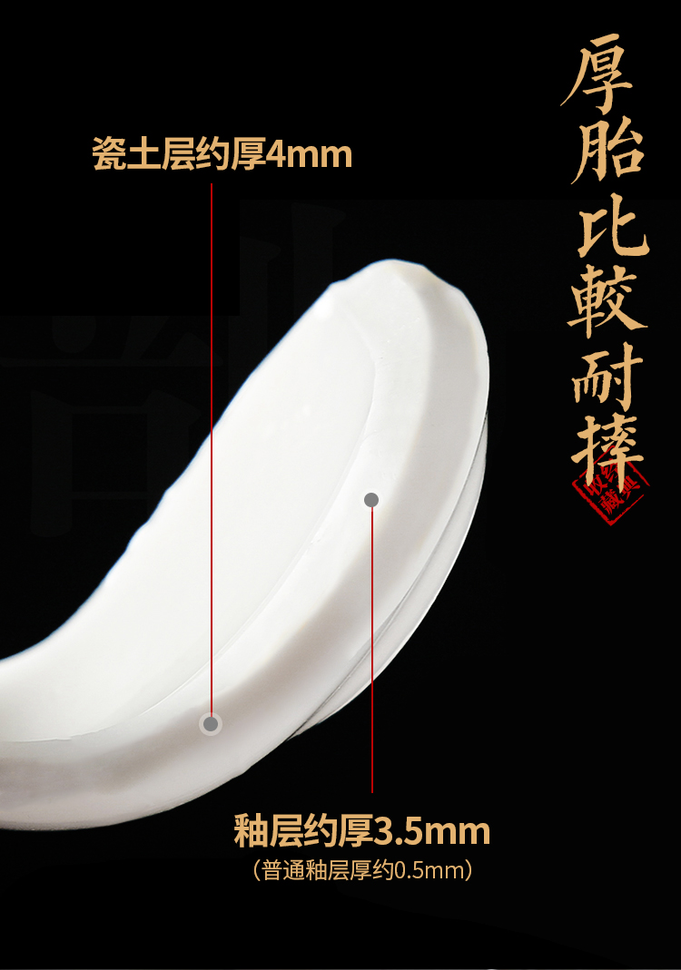 The Master artisan fairy Xu Fukun thick tire dehua white porcelain ceramic cups household pure manual Master cup single cup size