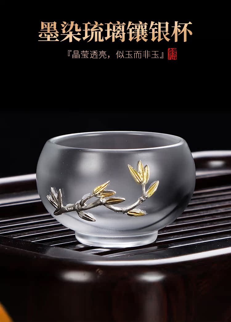 Artisan fairy an inset jades jade colored glaze porcelain teacup creative move household kung fu tea cups transparent cup single cup small master