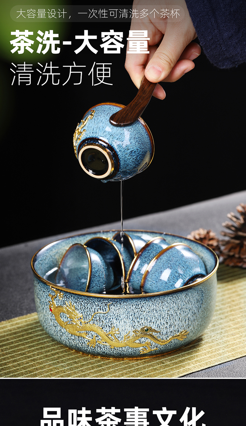 Artisan fairy set question light tea set ceramic household pure manual variable of a complete set of kung fu tea set gift boxes