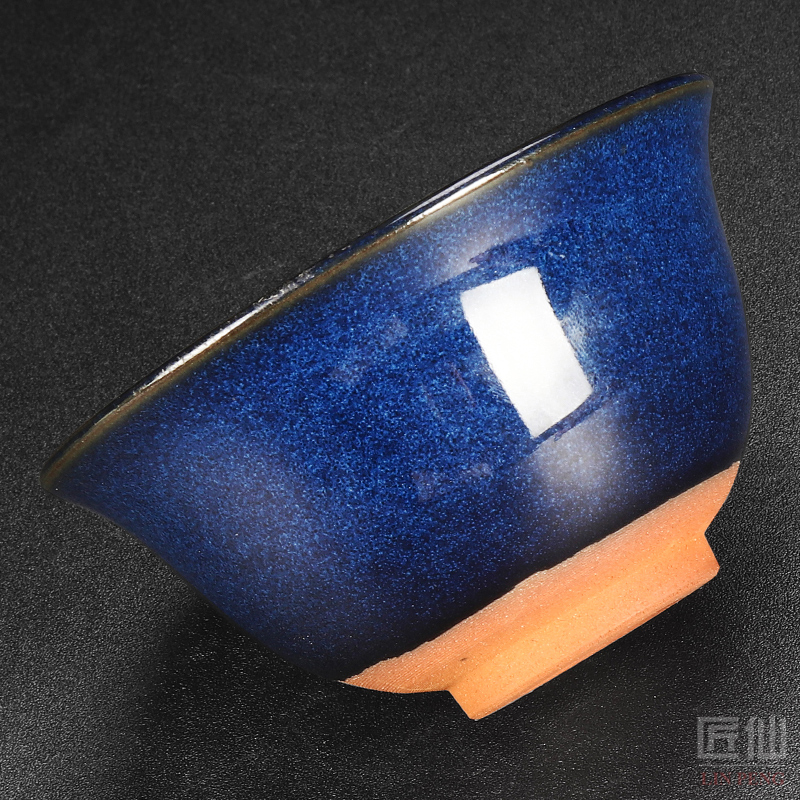 Artisan fairy built lamp tureen large up tire iron hand ceramic cups Japanese household temmoku light tea accessories
