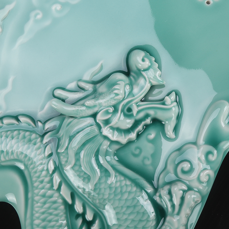 Artisan fairy celadon tea sets tea tray was home sitting room Japanese kung fu tea tea sets tea set