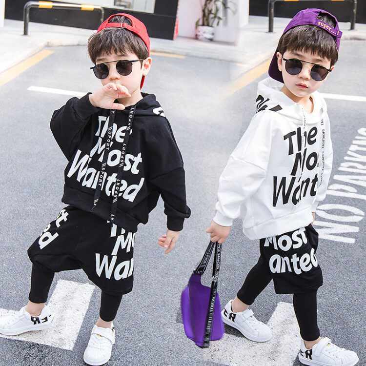 Children's clothes boy suit 2019 new fall Korean version Baby polo Children's women's spring and autumn clothing two sets of performance clothes