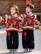 Boys' Hanfu and girls' New Year's Eve New Year's Eve New Year's Winter Thickened Children's Chinese Style Tang Suit One-Year-Old Dress Set