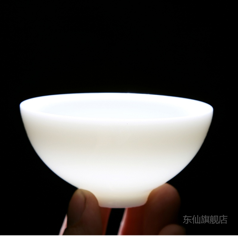 Dehua white porcelain kung fu tea cup master cup single CPU ceramic cup sample tea cup small antique cup gift cups