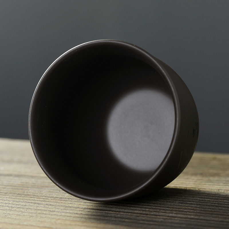 Large capacity purple sand tea set ceramic cups Large cup sample tea cup zen master kung fu cup single CPU