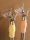 Punch-free ring hook glasses hanging rack wall hanging storage comb wall hanging multifunctional adhesive hook cleaning agent storage rack