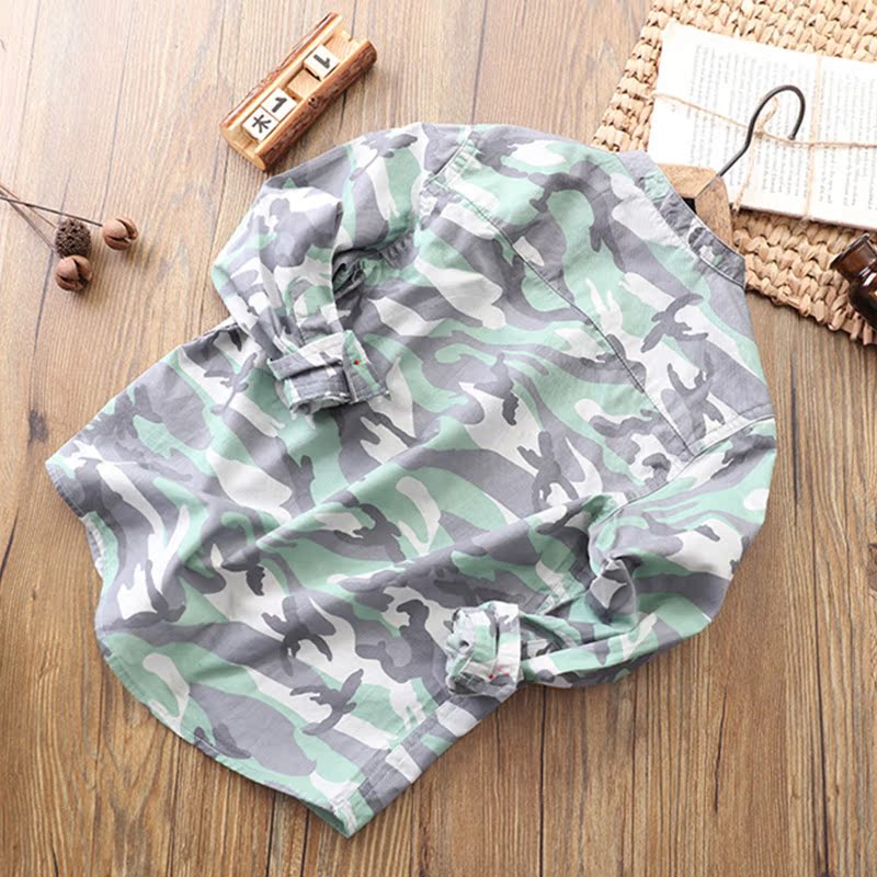 Áo sơ mi bé trai cotton Trẻ em Áo dài tay Áo sọc trắng Tương phản Áo sơ mi bé trai Áo sơ mi thủy triều thời trang trẻ em hàn quốc