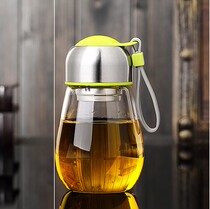 Trendy mens personality insulation office milk teacup mini cup glass round belly home