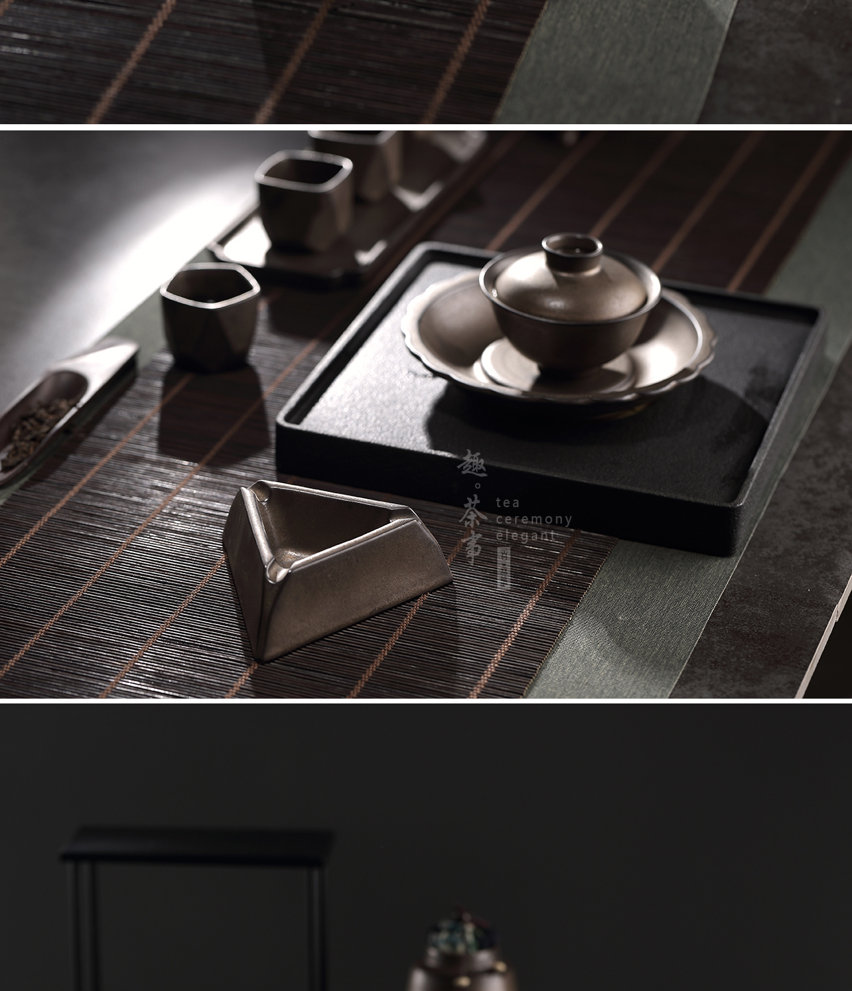 Japanese oxidation of glaze ashtray ashtray coarse pottery ashtray individuality creative trend geometry retro home sitting room