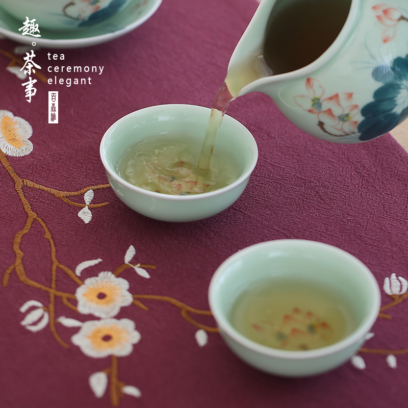 Babson d manual hand - made MeiQing sample tea cup noggin household ceramics cup master CPU use tea set