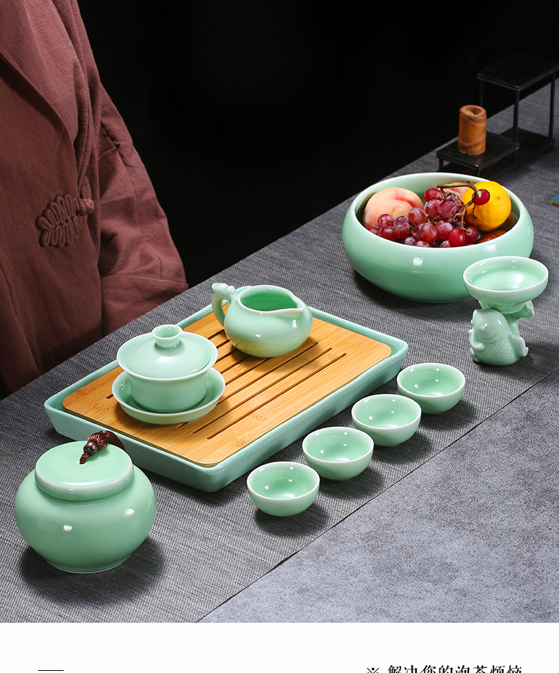 Babson d longquan celadon teacup sample tea cup masters cup single kung fu tea set small bowl of household ceramic cup