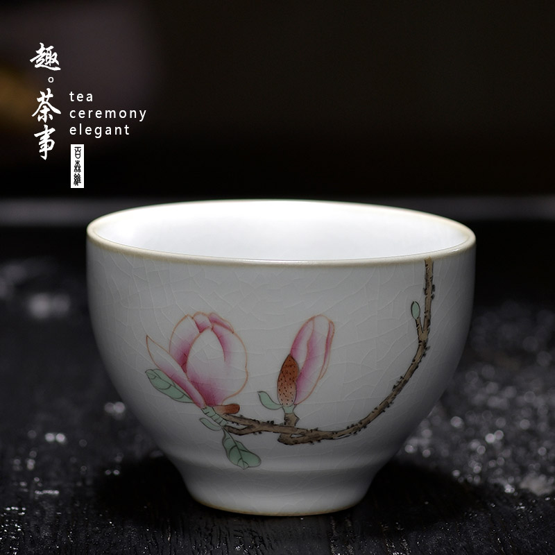 Pure manual hand - made which you trade, one cup of jingdezhen ceramic cups a piece of tea large single cup sample tea cup