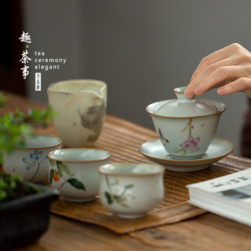 Which your up three tureen hand - made ceramic restoring ancient ways is not only a hot catch a pot of large - sized kung fu tea cup a single household