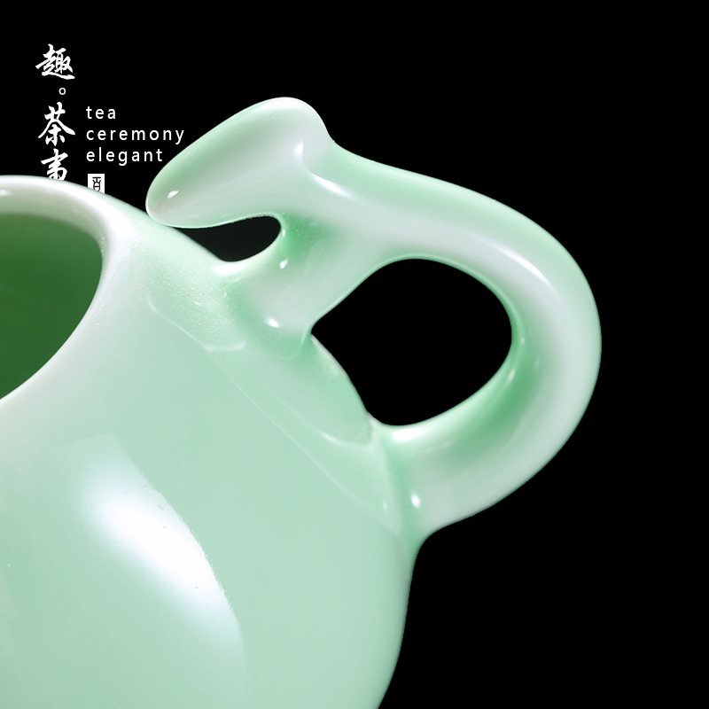 Babson d longquan celadon narrow ceramic fair keller and a cup of small points of tea, tea tea accessories household