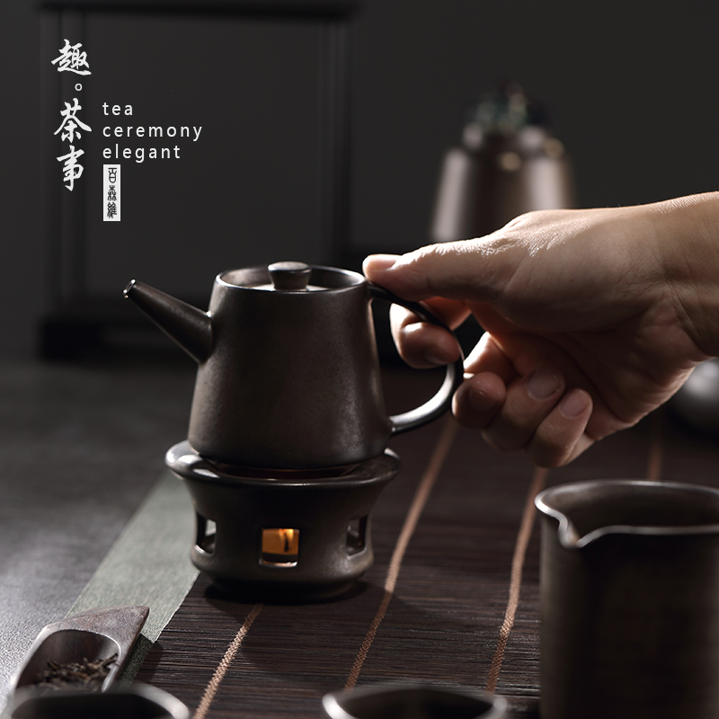 Babson d Japanese oxidation of glaze dry stage coarse pottery teapot based'm boil tea stove temperature small tea ceramic alcohol stove
