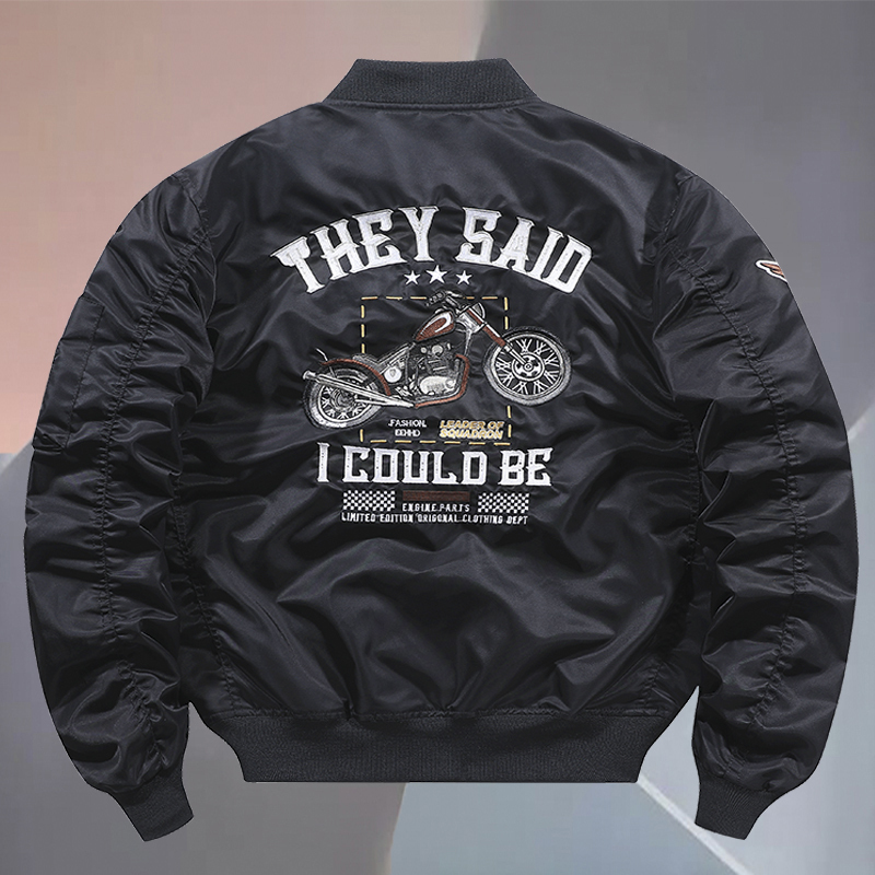 Shawn Yue's Trendy Brand Ma1 Bomber Jacket for Men, Spring and Autumn Vintage Cotton Embroidered American Baseball Jacket