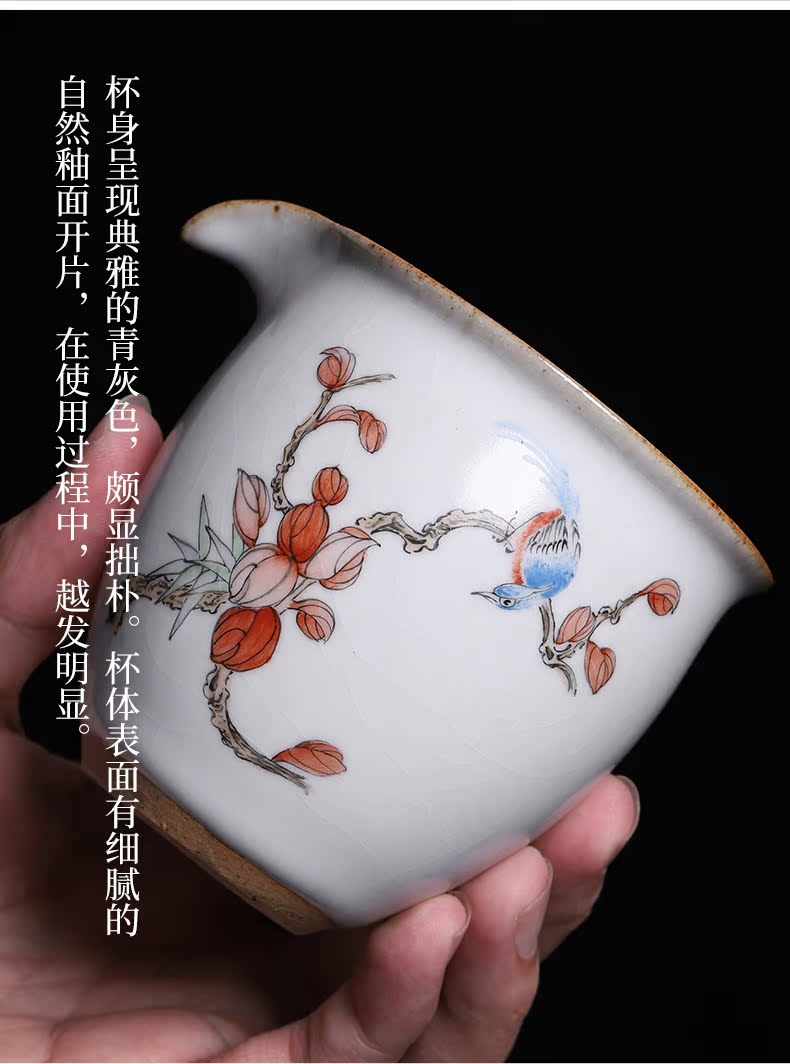 Large your up just a cup of tea sea hand - made of ceramic tea is pure manual jingdezhen kung fu tea set separate pieces can raise