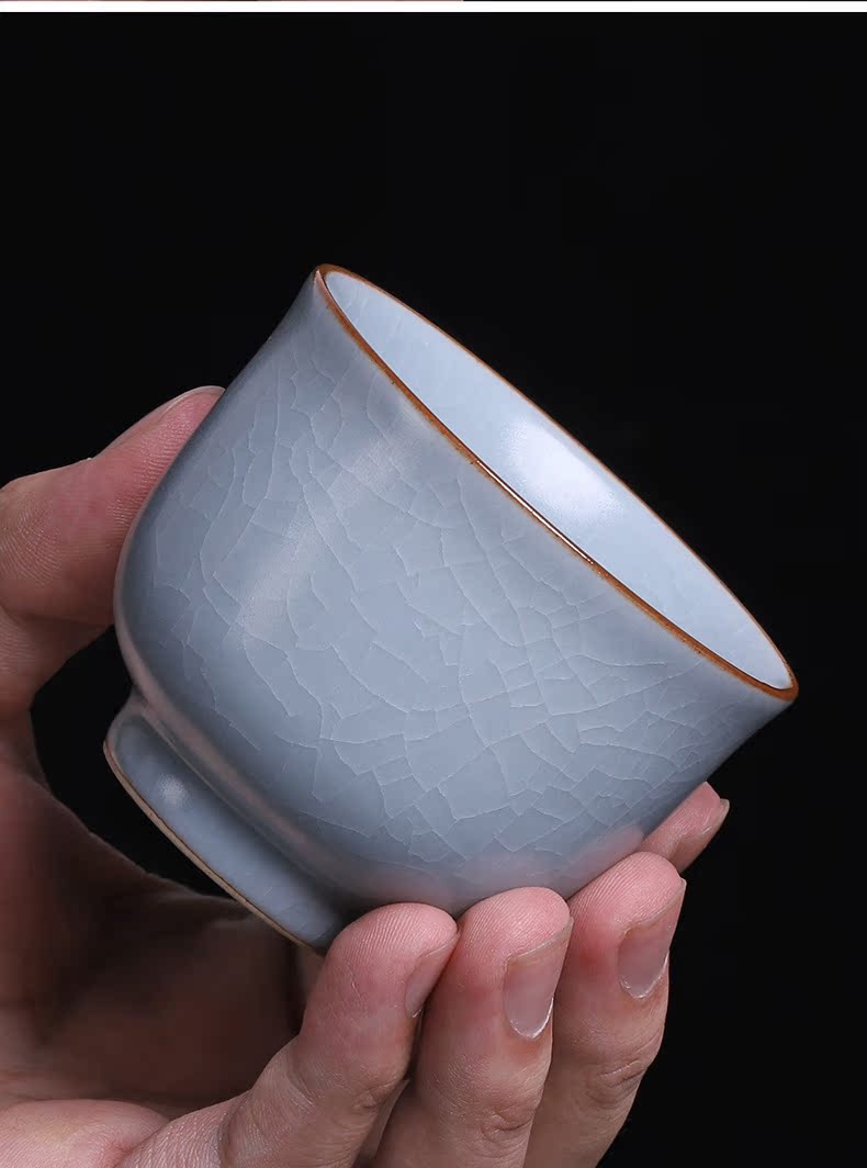 Your up tea ice to crack open the slice ceramic cup single master cup tea cup archaize large - sized kunfu tea sample tea cup