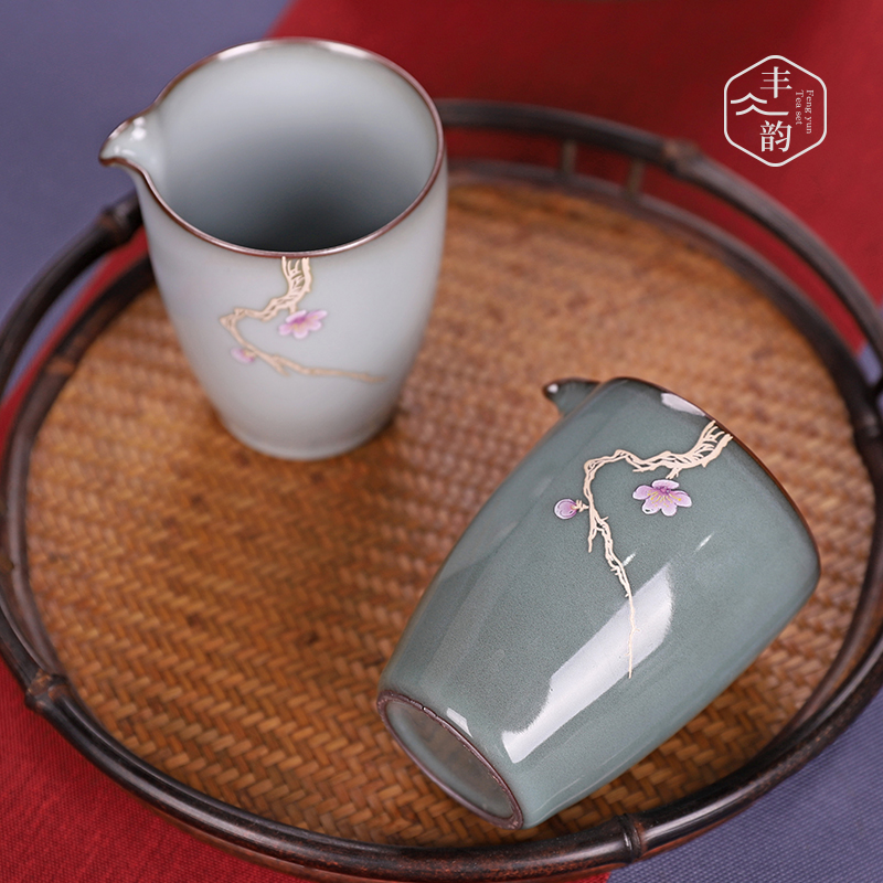 Archaize up ceramic fair keller kung fu tea tea ware accessories points move tea large male sea cup and a cup of tea
